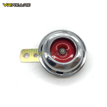 Load image into Gallery viewer, 12v Motorcycle Electric Horn Chrome plated Red Heart iron Horn Waterproof Loud Speakers for Scooter Moped Dirt Bike ATV