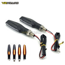 Carica l&#39;immagine nel visualizzatore di Gallery, 2pcs 12Led Universal Motorcycle Turn Signals LED Blinker Water Flowing Flashing Motorcycle Lights IP68 Bendable Tail Indicators Lamp

