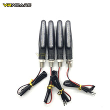 Carica l&#39;immagine nel visualizzatore di Gallery, 2pcs 12Led Universal Motorcycle Turn Signals LED Blinker Water Flowing Flashing Motorcycle Lights IP68 Bendable Tail Indicators Lamp
