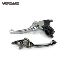 Cargar imagen en el visor de la galería, Folding Brake Clutch Lever Set For Motorcycle Pit Dirt Bike ATV Quad 50cc 110cc 125cc 140cc 160cc 200cc Black Chrome Rear
