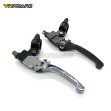 Cargar imagen en el visor de la galería, Folding Brake Clutch Lever Set For Motorcycle Pit Dirt Bike ATV Quad 50cc 110cc 125cc 140cc 160cc 200cc Black Chrome Rear
