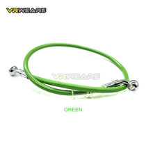 Charger l&#39;image dans la galerie, motorcycle Universal Brake Hose Line Steel Brake cable Hydraulic Banjo pipe 400mm-1500mm for head both sides 28 &deg; -60 &deg;
